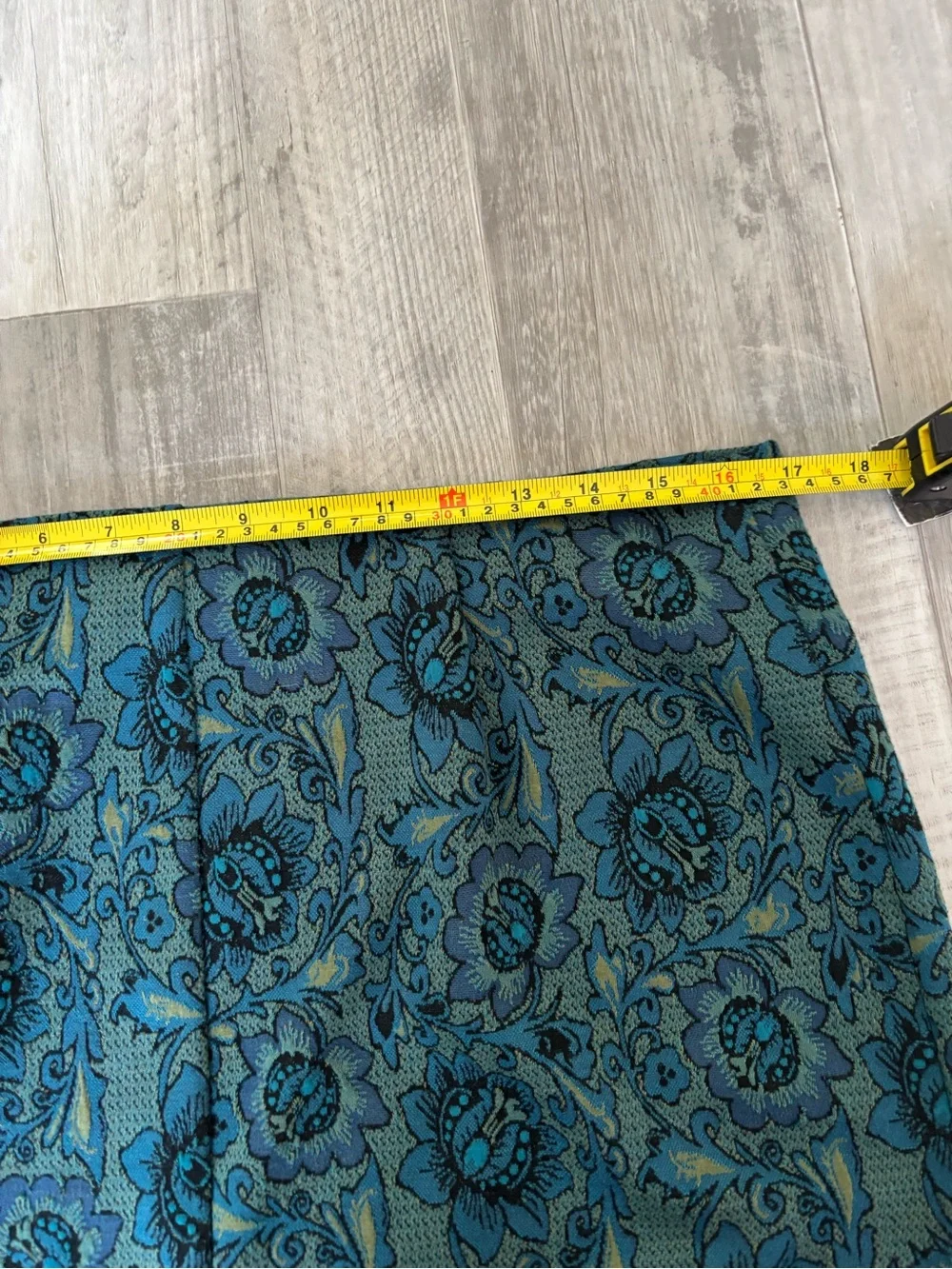 J. Jill Blue Floral Jacquard Mini Skirt